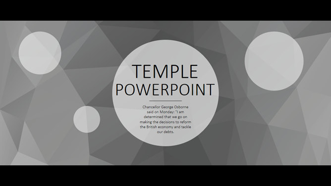 Business PPT widescreen black border atmospheric template