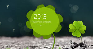Clover creative simple natural small fresh ppt template