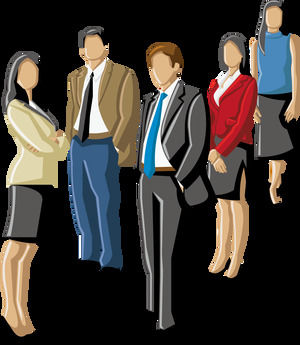 Color vector cartoon business team figure png picture material (50 photos)