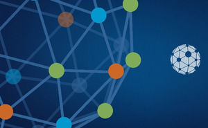 Communiquer avec HootSuite « connexion point-ligne créatif réseau terrestre technologie bleu ppt modèle