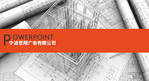 Construction project design project work report ppt template