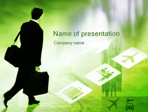 Fresh green simple business ppt template