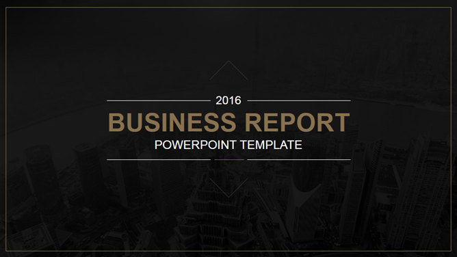 High-end atmosphere Cool Black Business PPT template