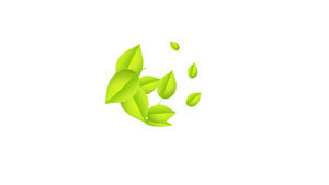 Dinamik yaprak serin iş rapor başlığı animasyon ppt şablonu UI taklit