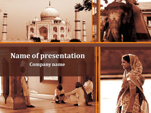 Indian scenery ppt template