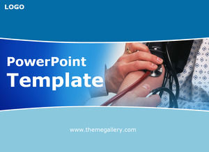 Medical and health industry ppt template package download