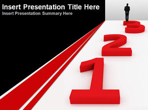 One two three ladder digital business ppt template