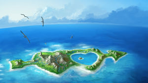 Piercing the love of the island ppt picture