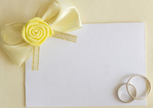 Rose ring invitation wedding material wedding ppt model