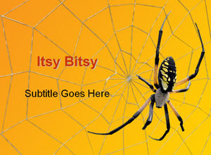 Spider et modèle web ppt d'araignée