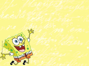 Sponge baby ppt background picture