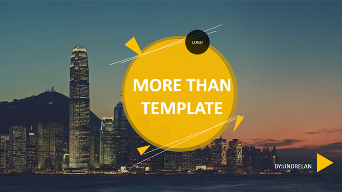 Tall flat on Business PPT template