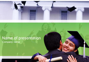 Teachers and students farewell ppt template