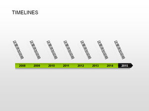 Timelines - 14 sets of fine timeline ppt chart material