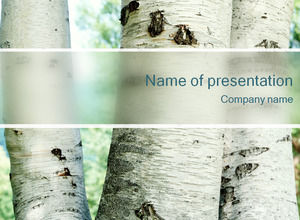 Tree forest natural ppt template