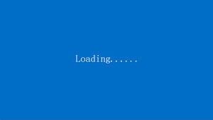 Two simple loading loading animation effects ppt template