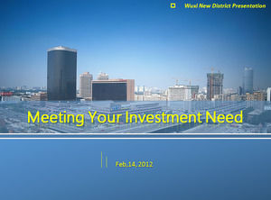 Kentsel yatırım planlaması ppt şablonu