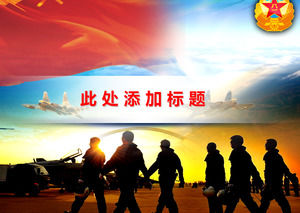 Yingzisashuang Pilota Air Force Work Report di riepilogo template ppt