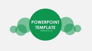 Green business minimalistic atmosphere PPT template