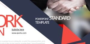 Stylish high-end micro three-dimensional business cooperation plan PPT template