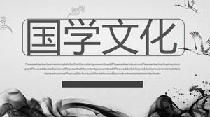 Ancient Elegant Ink Chinese Style Chinese Culture Courseware PPT Template
