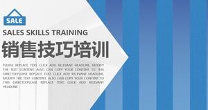 Concise atmospheric modern sales skills training PPT template