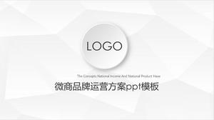 WeChat marka operasyon planı ppt şablonu