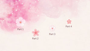 Мечта красивые и элегантные розовые акварельные шаблоны РРТ