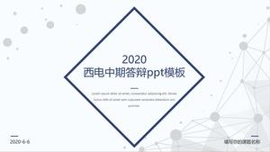 Xidian mid-term defense ppt template