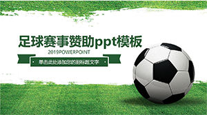 Football match sponsorship ppt template