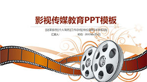 Templat PPT pendidikan media film dan televisi