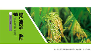 Modelo de ppt de agricultura de alimentos saudáveis ​​verdes high-end