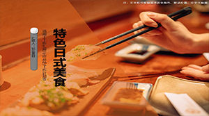 Modèle ppt de recette de cuisine japonaise en vedette
