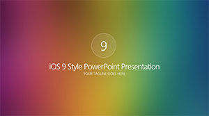 Simple and fashionable ios style sales work report ppt template