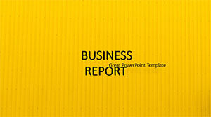 Prosty żółty szablon raportu biznesowego ppt