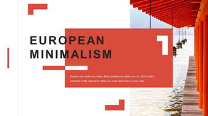 Styl europejski i amerykański obraz typografia projekt architektoniczny motyw szablon PPT