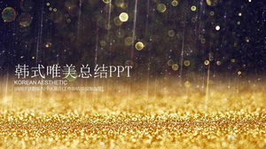 Template PPT laporan bisnis gaya Korea yang indah