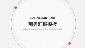 Template slideshow laporan bisnis dinamis abu-abu sederhana