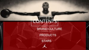 Download del modello PPT di sport di basket Jordan