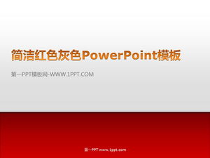 Modello PowerPoint bianco rosso dal design semplice