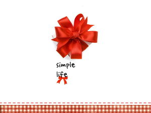 Rote Schleife Geschenkbox Hintergrund PPT-Vorlage herunterladen