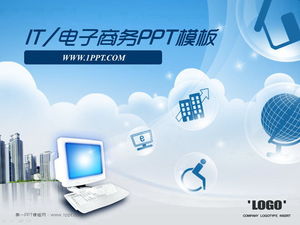 Download do modelo de PowerPoint de comércio eletrônico/tecnologia da Coreia
