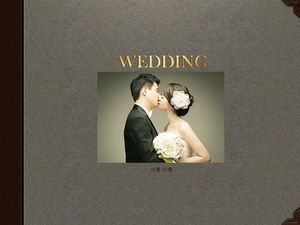 Wedding album PPT template download