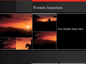 Knights in the Sunset PowerPoint Template Download