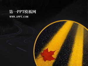 Art Road PPT template download
