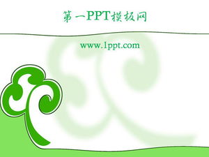 Download de modelo PPT de mudas verdes elegantes e concisas