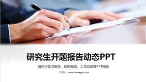 Podyplomowy szablon raportu otwarcia dynamicznego PPT