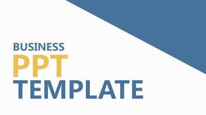 Blue simple atmosphere business PPT template