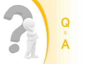Yellow gray 3D villain question mark question and answer PPT end page