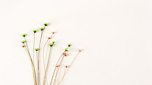 Einfacher Blumenstrauß aus zerbrochenen Blumen PPT-Hintergrundbild